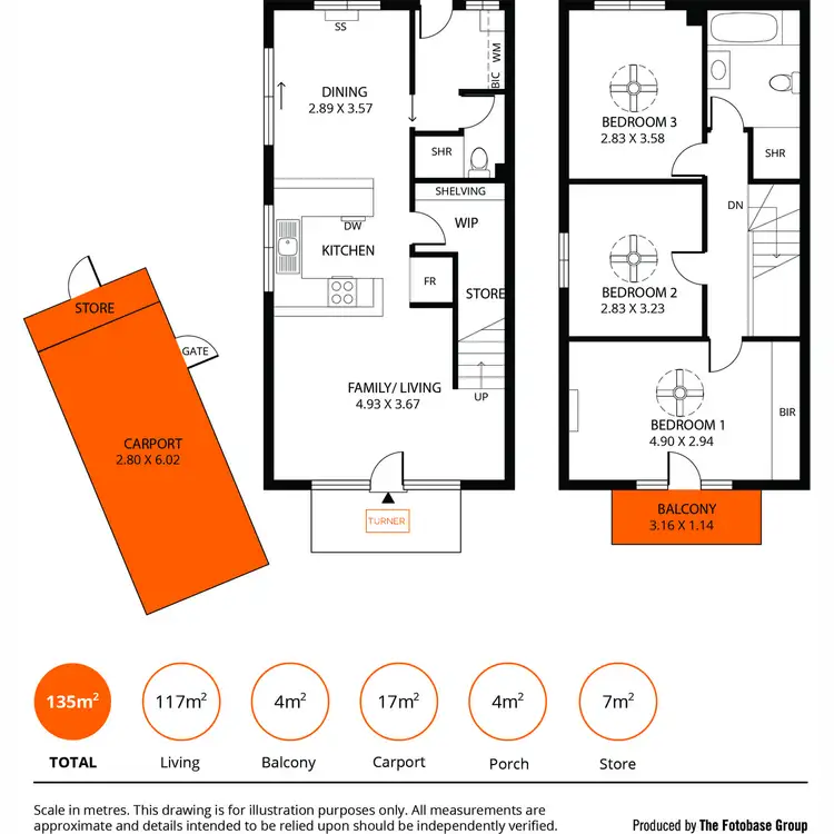 Floorplan of Homely townhouse listing, 5/38a Marleston Avenue, Ashford SA 5035
