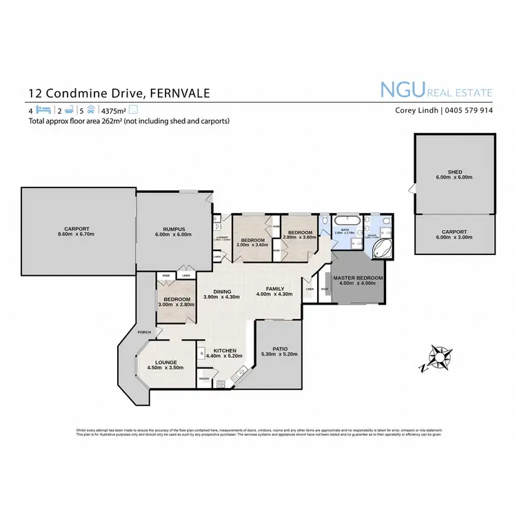 Floorplan of Homely house listing, 12 Condamine Drive, Fernvale QLD 4306