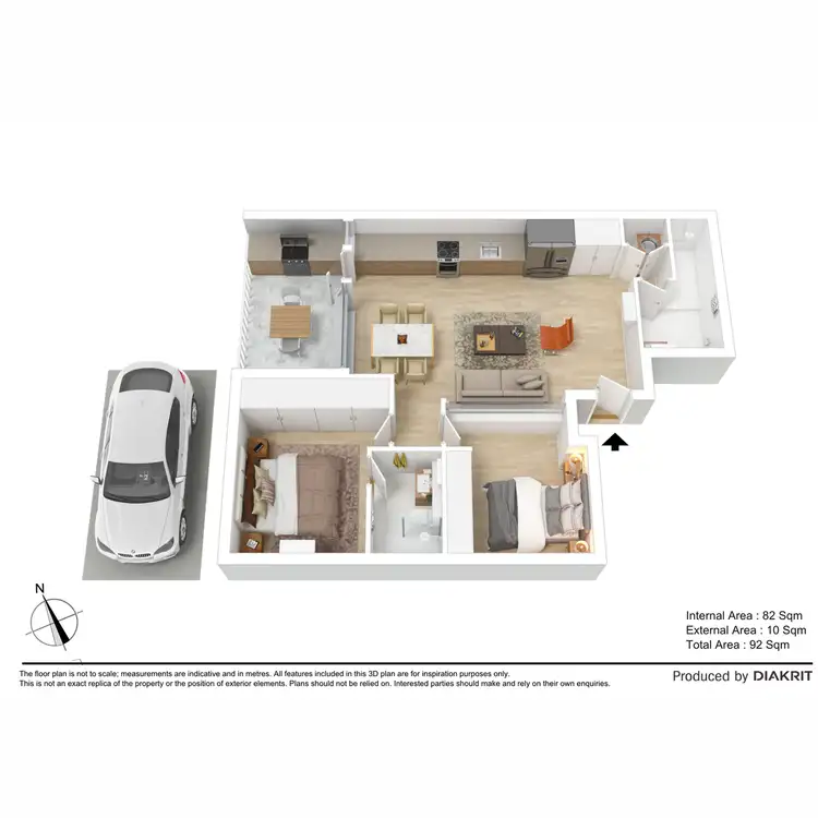 Floorplan of Homely apartment listing, 1605/14 Claremont Street, South Yarra VIC 3141