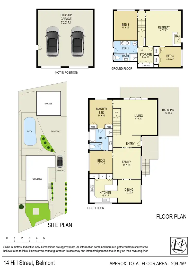 Floorplan of Homely house listing, 14 Hill Street, Belmont NSW 2280