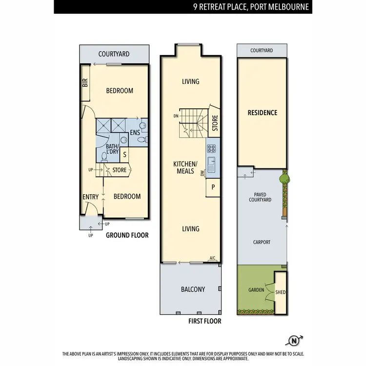 Floorplan of Homely house listing, 9 Retreat Place, Port Melbourne VIC 3207