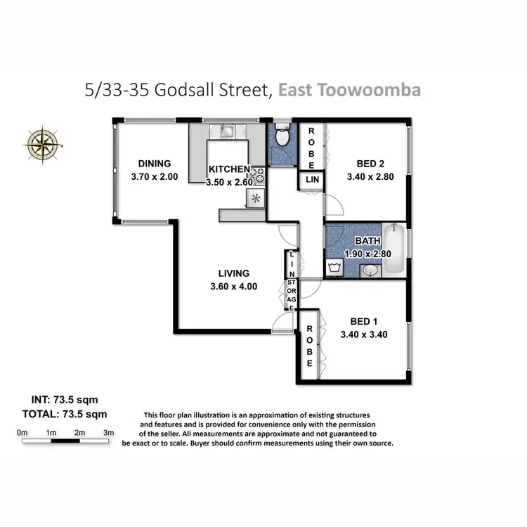 Floorplan of Homely unit listing, 5/33-35 Godsall Street, East Toowoomba QLD 4350