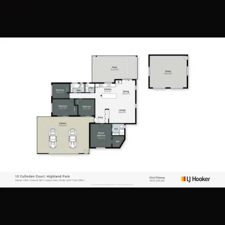 Floorplan of Homely house listing, 10 Culloden Court, Highland Park QLD 4211