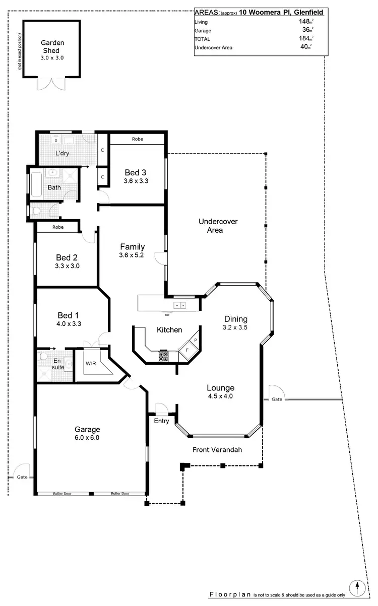 Floorplan of Homely house listing, 10 Woomera Place, Glenfield Park NSW 2650