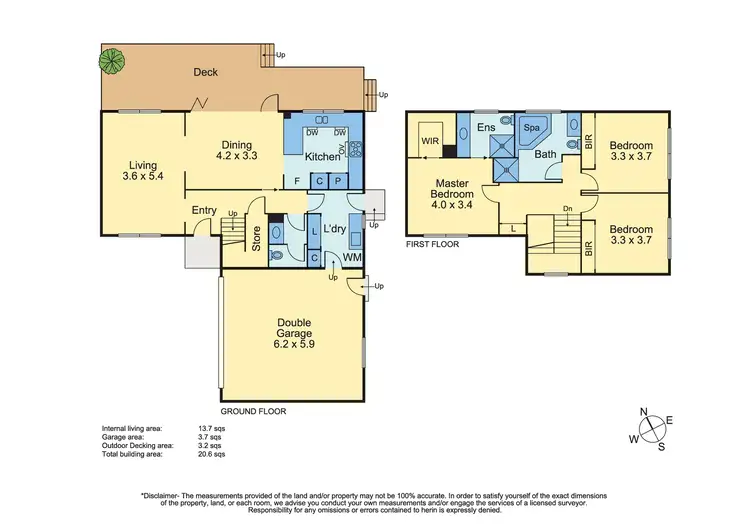Floorplan of Homely townhouse listing, 13a Orchard Grove, Frankston South VIC 3199