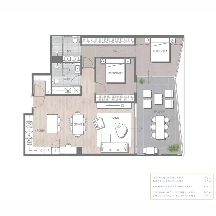 Floorplan of Homely apartment listing, 1004/63 Kishorn Road, Mount Pleasant WA 6153