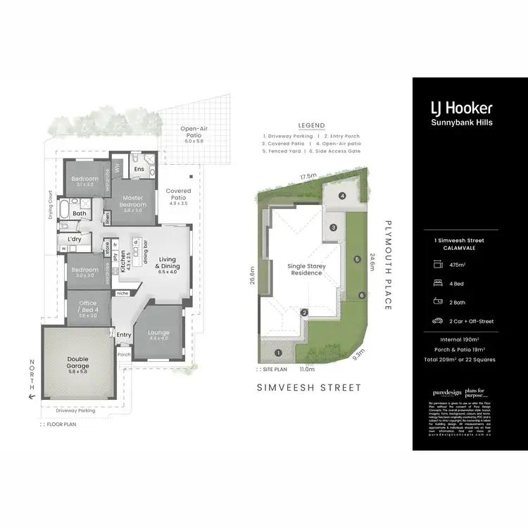 Floorplan of Homely house listing, 1 Simveesh Street, Calamvale QLD 4116