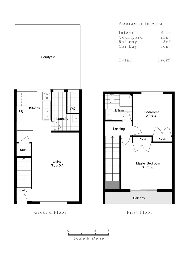 Floorplan of Homely townhouse listing, 7/5 Swanbourne Street, Fremantle WA 6160