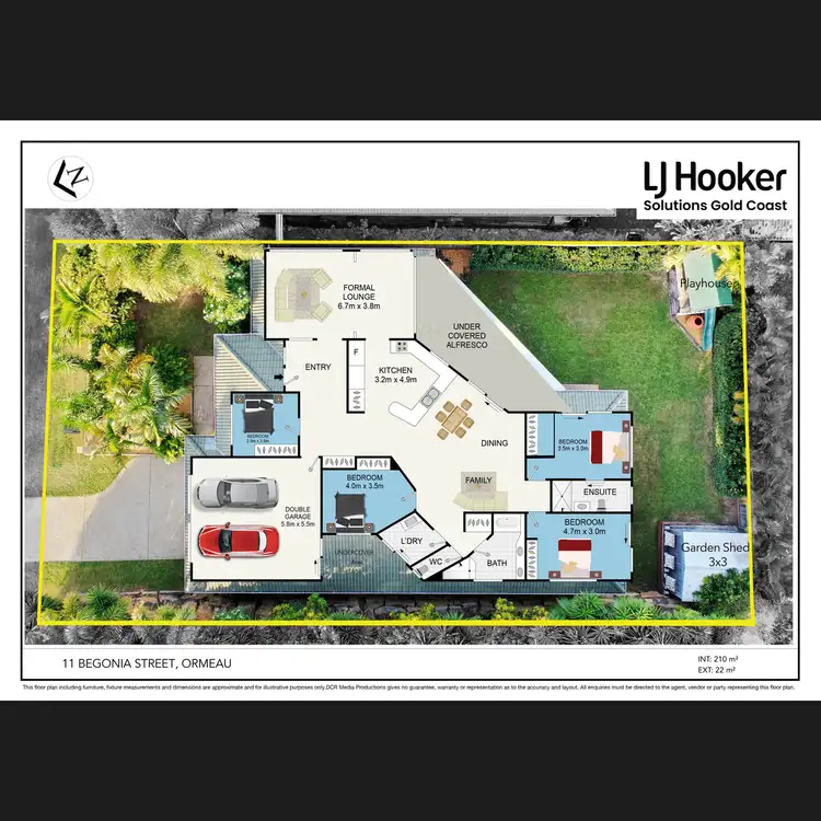Floorplan of Homely house listing, 11 Begonia Street, Ormeau QLD 4208