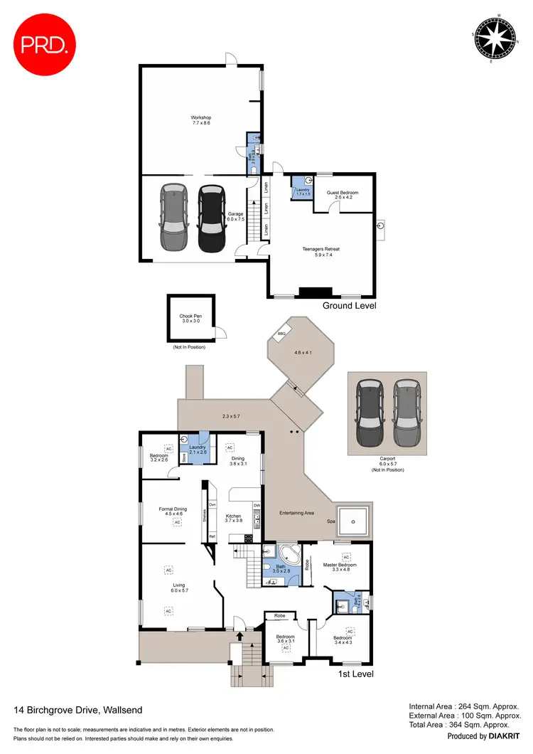 Floorplan of Homely house listing, 14 Birchgrove Drive, Wallsend NSW 2287