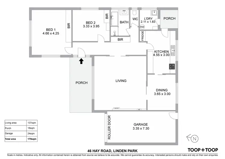 Floorplan of Homely house listing, 46 Hay Road, Linden Park SA 5065