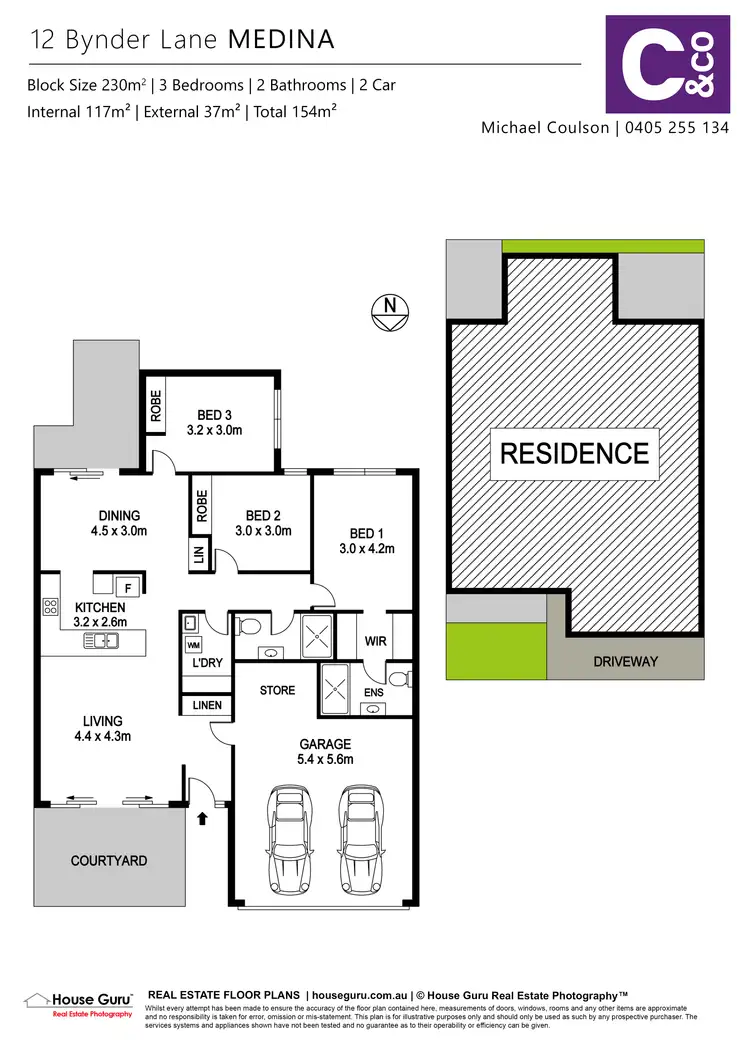 Floorplan of Homely house listing, 12 Bynder Lane, Medina WA 6167