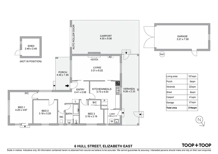 Floorplan of Homely house listing, 6 Hull Street, Elizabeth East SA 5112