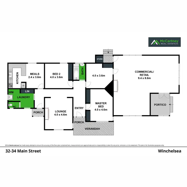Floorplan of Homely house listing, 32 - 34 Main Street, Winchelsea VIC 3241