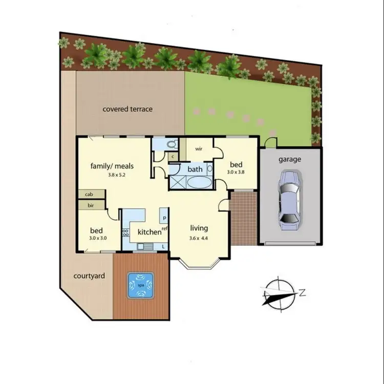 Floorplan of Homely unit listing, 48/210 Cranbourne - Frankston Road, Langwarrin VIC 3910