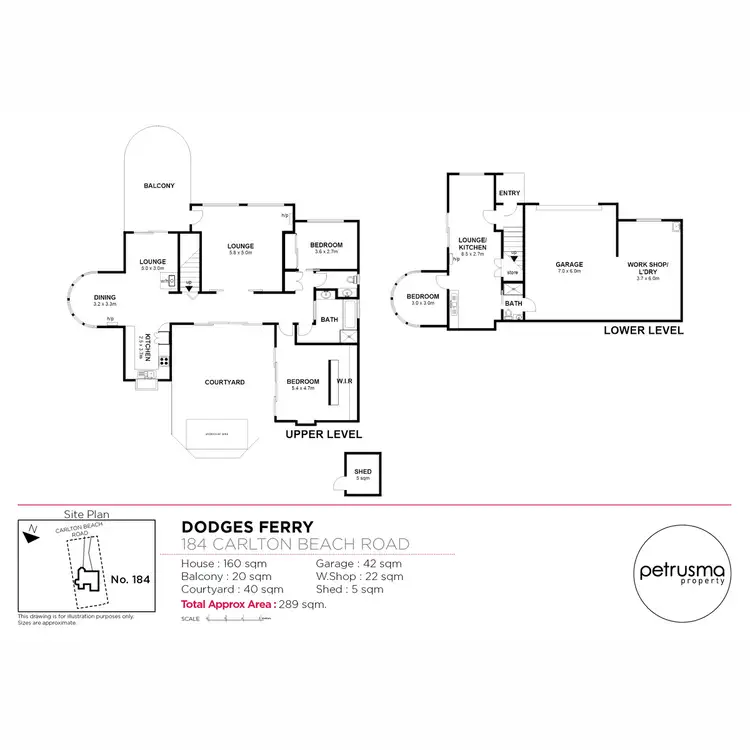 Floorplan of Homely house listing, 184 Carlton Beach Road, Dodges Ferry TAS 7173
