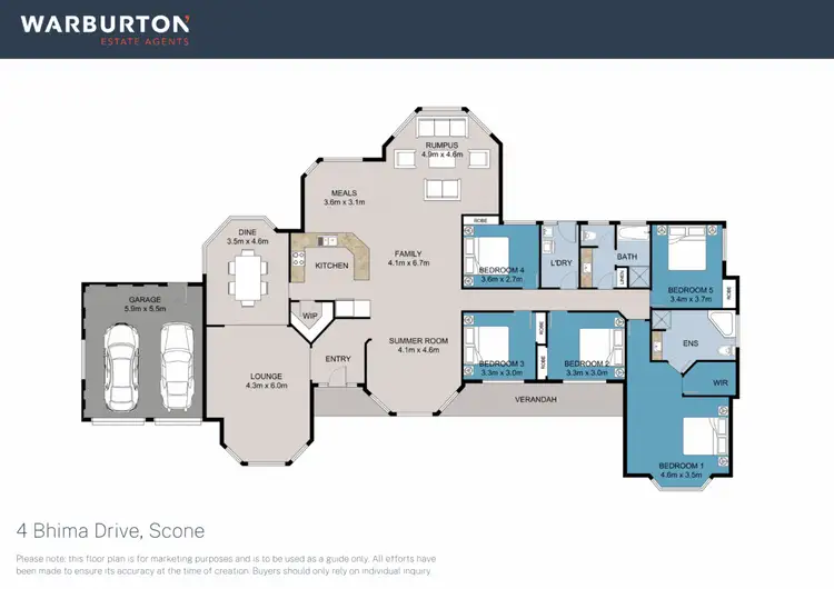 Floorplan of Homely house listing, 4 Bhima Drive, Scone NSW 2337
