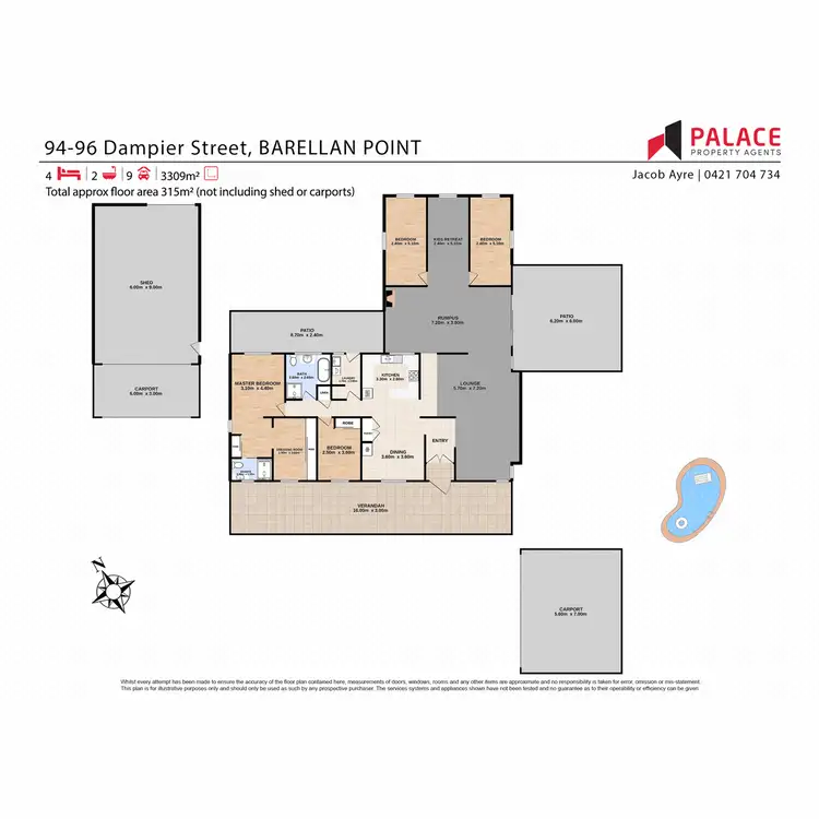 Floorplan of Homely house listing, 94 - 96 Dampier Street, Barellan Point QLD 4306