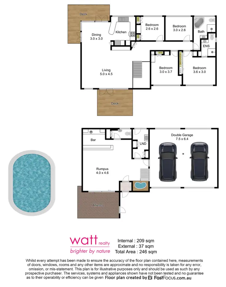 Floorplan of Homely house listing, 206 Barrett Street, Bracken Ridge QLD 4017