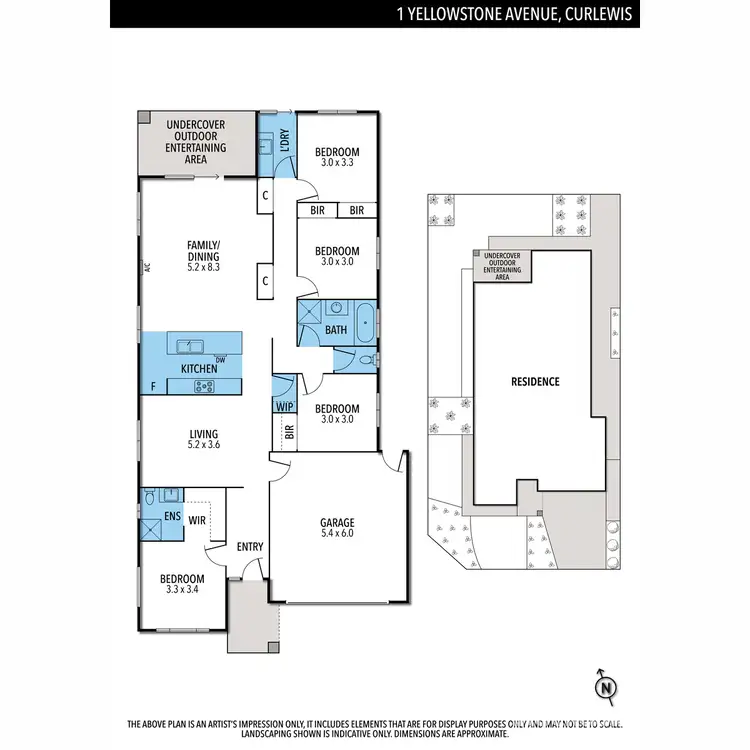 Floorplan of Homely house listing, 1 Yellowstone Avenue, Curlewis VIC 3222