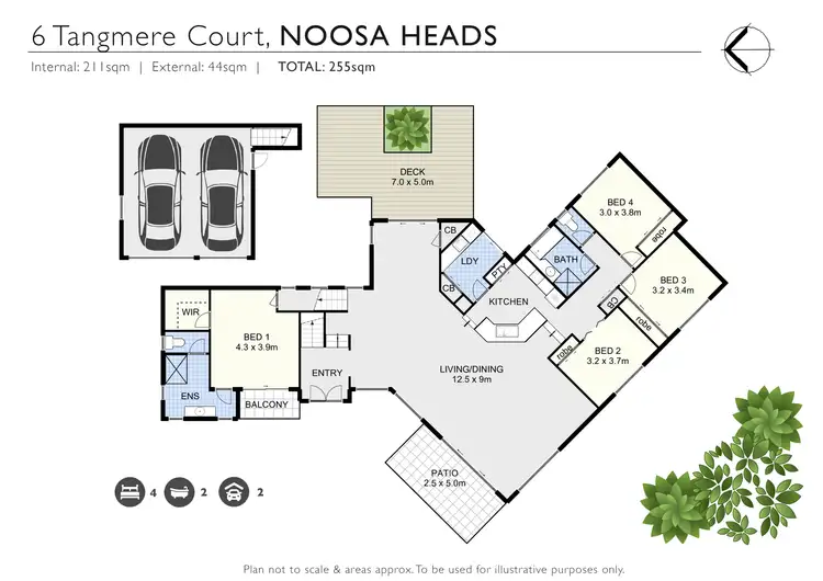 Floorplan of Homely house listing, 6 Tangmere Court, Noosa Heads QLD 4567