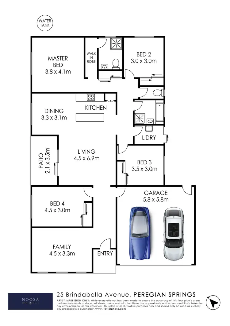 Floorplan of Homely house listing, 4/15 Brindabella Avenue, Peregian Springs QLD 4573