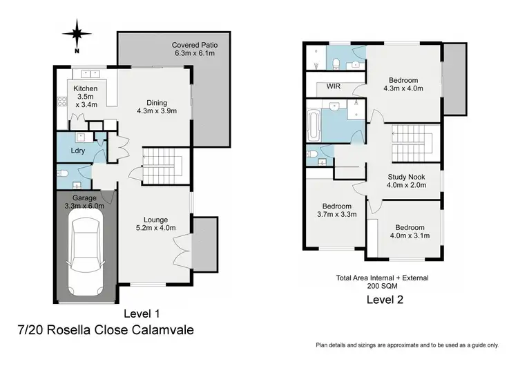 Floorplan of Homely townhouse listing, 7/20 Rosella Close, Calamvale QLD 4116