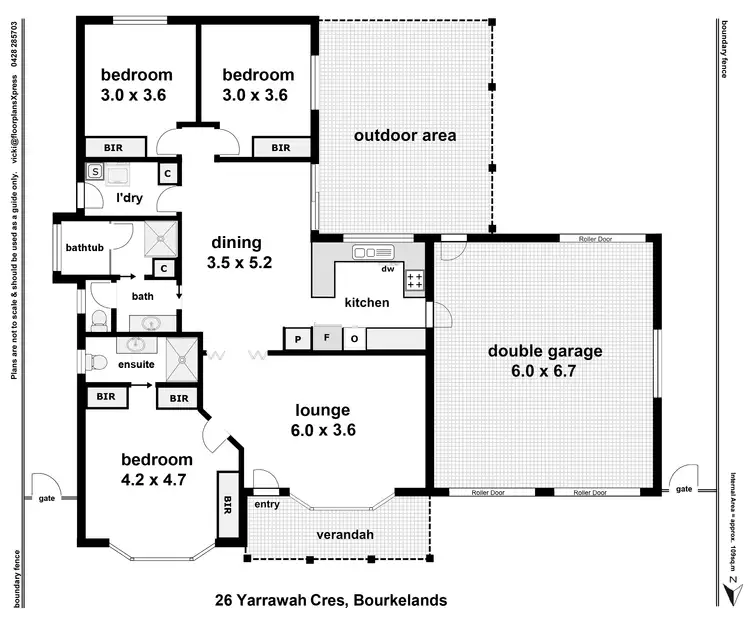 Floorplan of Homely house listing, 26 Yarrawah Crescent, Bourkelands NSW 2650
