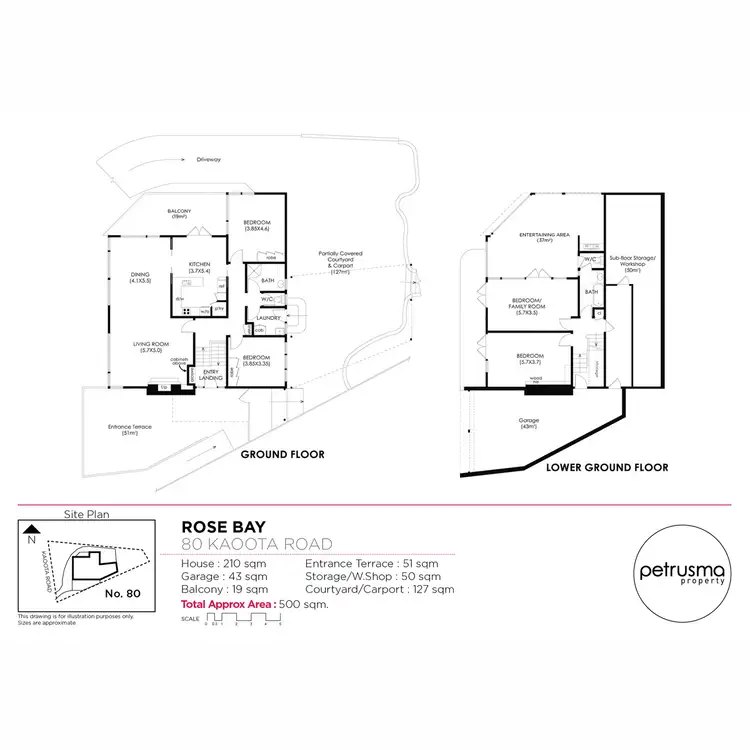 Floorplan of Homely house listing, 80 Kaoota Road, Rose Bay TAS 7015