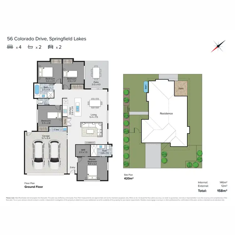 Floorplan of Homely house listing, 56 Colorado Drive, Springfield Lakes QLD 4300