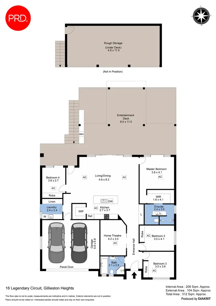 Floorplan of Homely house listing, 16 Legendary Circuit, Gillieston Heights NSW 2321