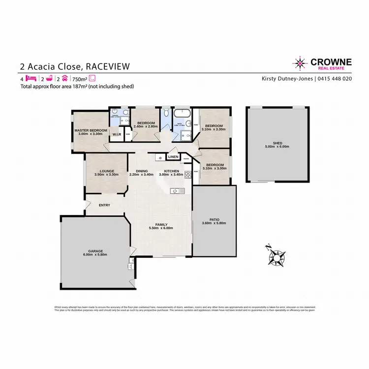 Floorplan of Homely house listing, 2 Acacia Close, Raceview QLD 4305