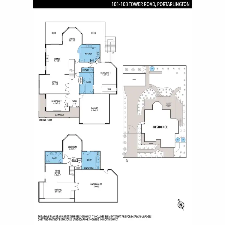 Floorplan of Homely house listing, 101-103 Tower Road, Portarlington VIC 3223