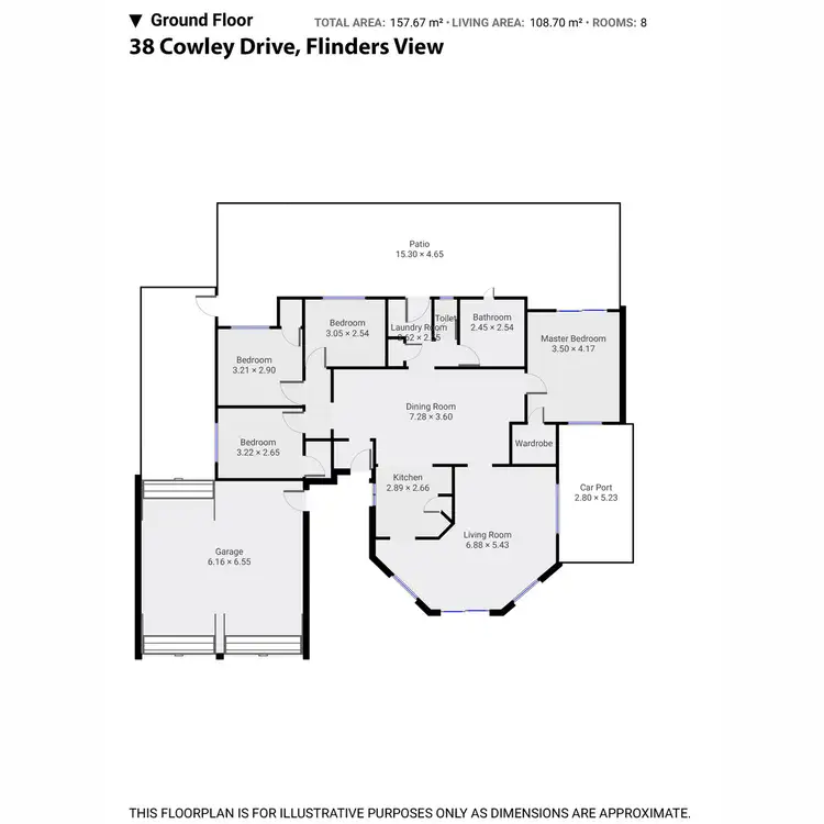 Floorplan of Homely house listing, 38 Cowley Drive, Flinders View QLD 4305
