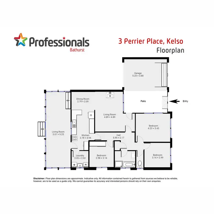 Floorplan of Homely house listing, 3 Perrier Place, Kelso NSW 2795