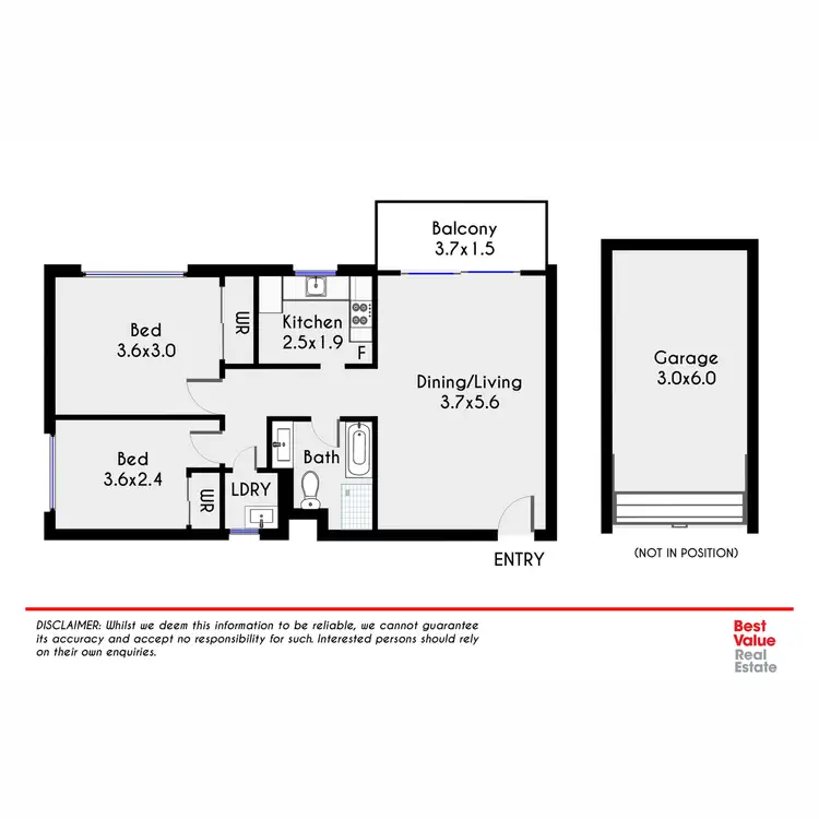 Floorplan of Homely unit listing, 25/5 Griffiths Street, Blacktown NSW 2148
