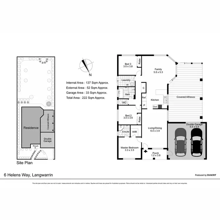 Floorplan of Homely house listing, 6 Helens Way, Langwarrin VIC 3910