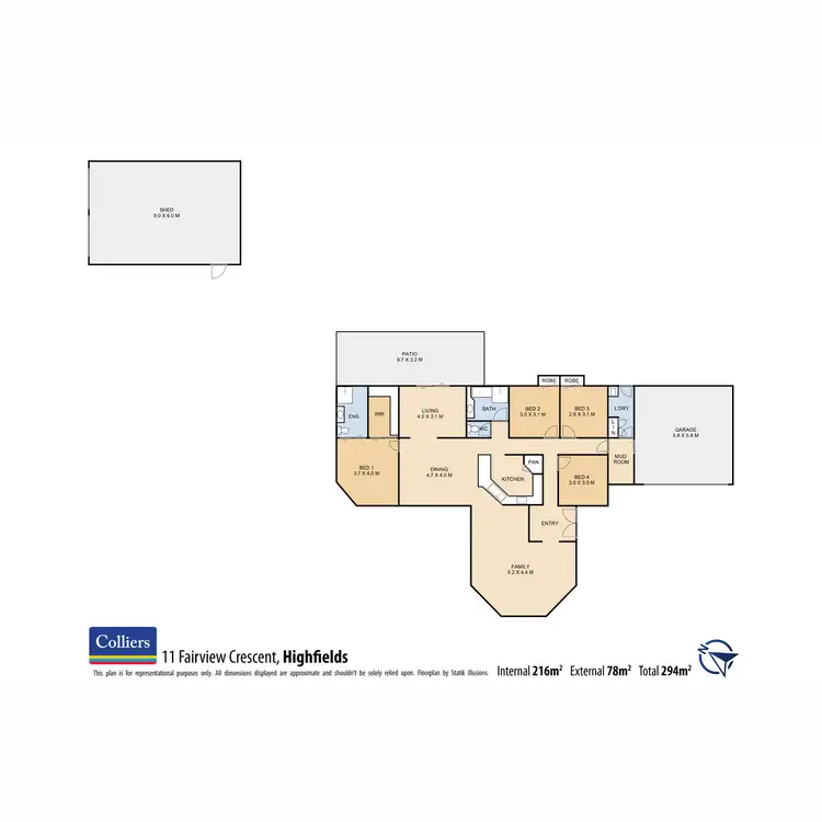 Floorplan of Homely house listing, 11 Fairview Crescent, Highfields QLD 4352