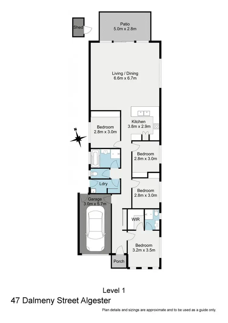 Floorplan of Homely house listing, 47 Dalmeny Street, Algester QLD 4115