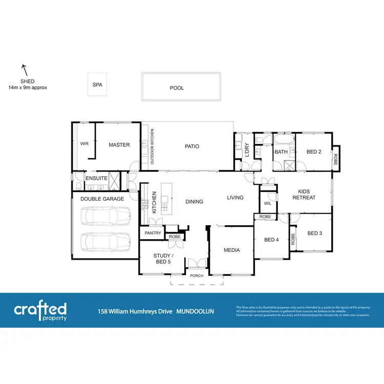 Floorplan of Homely house listing, 158 William Humphreys Drive, Mundoolun QLD 4285