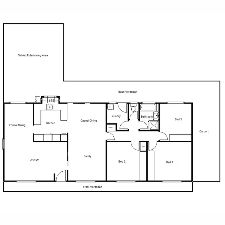Floorplan of Homely house listing, 7 Dignan, Wilmington SA 5485