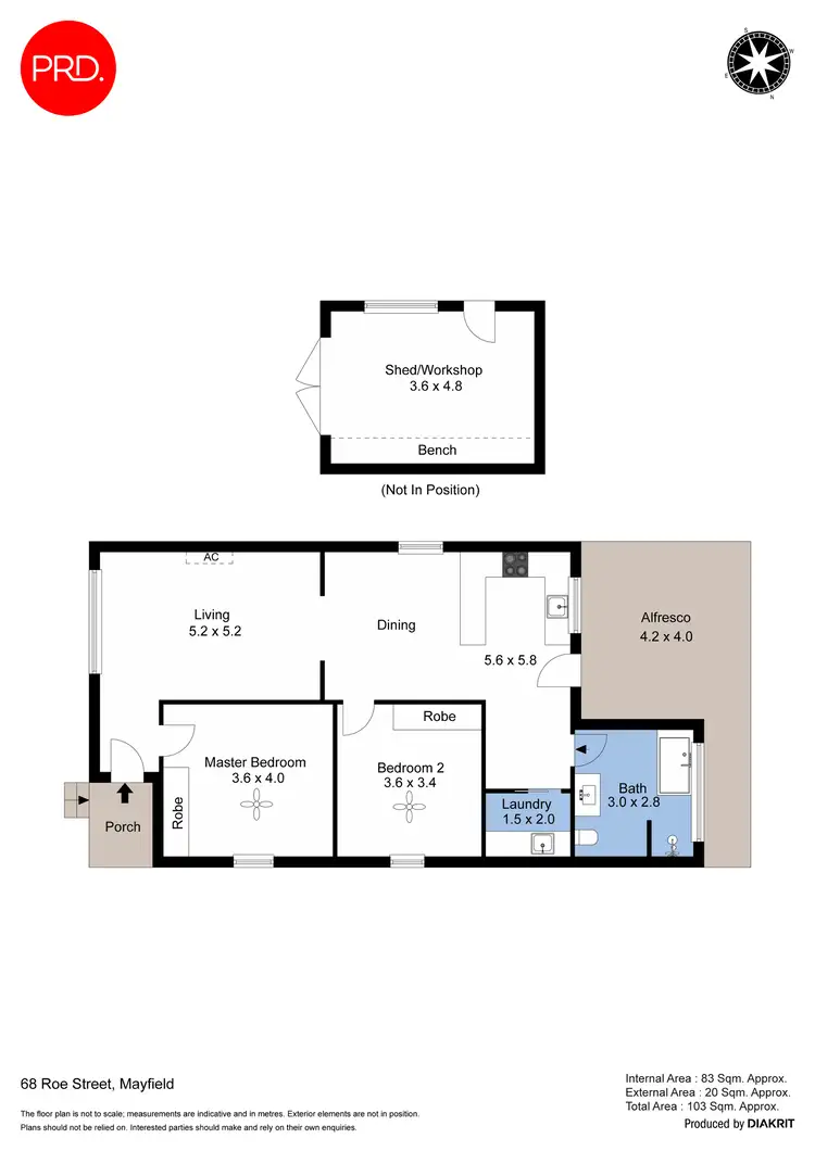 Floorplan of Homely house listing, 68 Roe Street, Mayfield NSW 2304