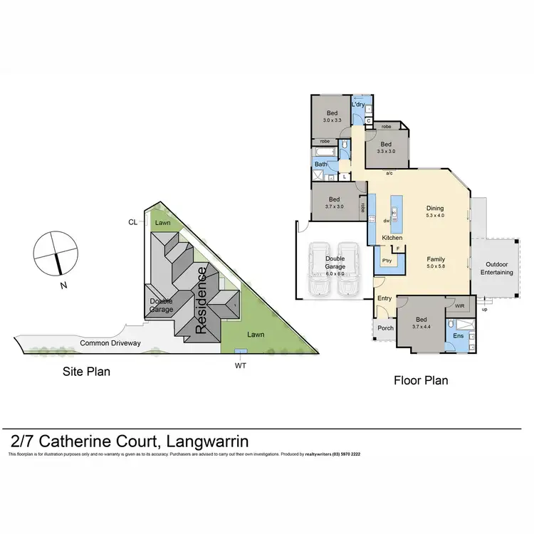 Floorplan of Homely house listing, 2/7 Catherine Court, Langwarrin VIC 3910
