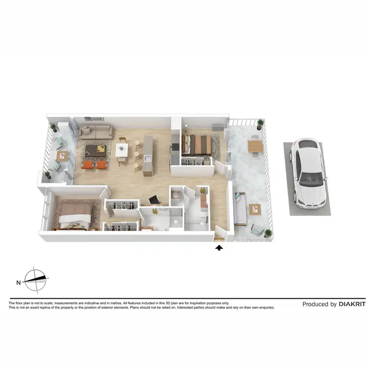 Floorplan of Homely apartment listing, 209/9 Griffiths Street, Richmond VIC 3121