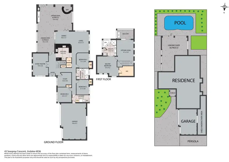 Floorplan of Homely house listing, 43 Seaspray Crescent, Jindalee WA 6036