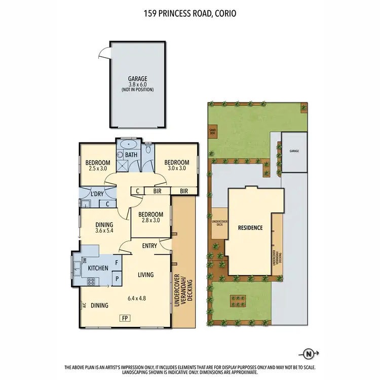 Floorplan of Homely house listing, 159 Princess Road, Corio VIC 3214