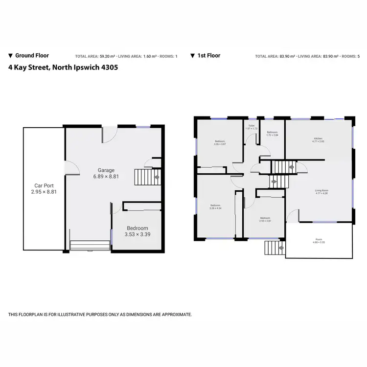 Floorplan of Homely house listing, 4 Kay Street, North Ipswich QLD 4305