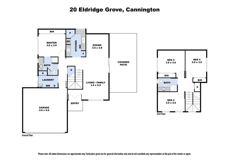 Floorplan of Homely house listing, 20 Eldridge Grove, Cannington WA 6107