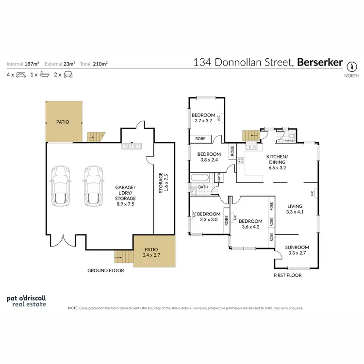 Floorplan of Homely house listing, 134 Donnollan Street, Berserker QLD 4701