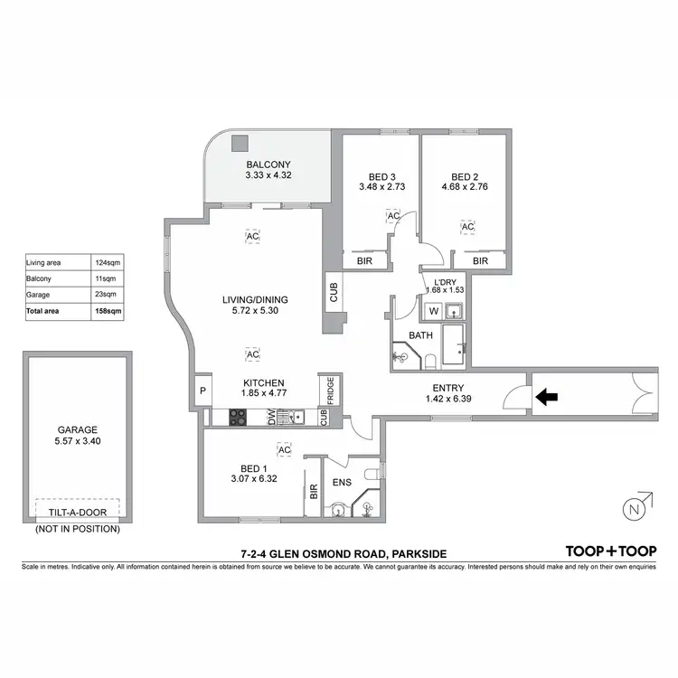 Floorplan of Homely apartment listing, 7/2-4 Glen Osmond Road, Parkside SA 5063